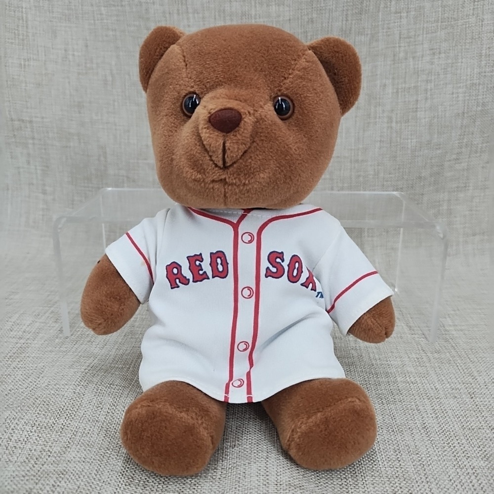 1999 Boston Red Sox MLB Fanimal Mascot Teddy Bear - 8" Plush toy Brown Soft